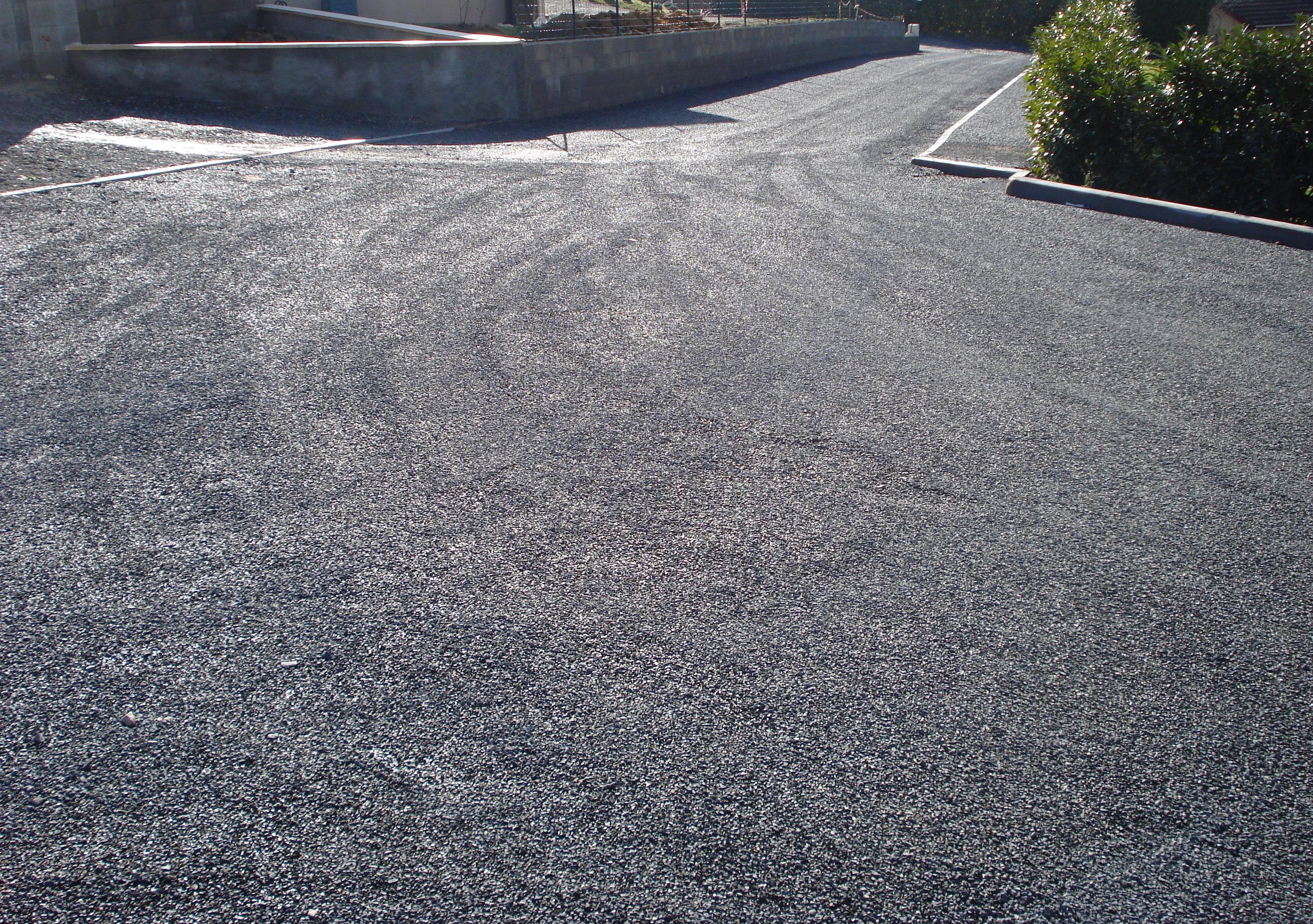 chantier en goudron